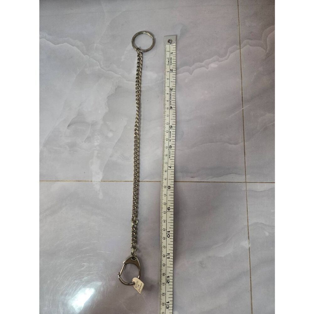Extra Long Metal Chain Pocket Key Ring - Picture 4 of 5